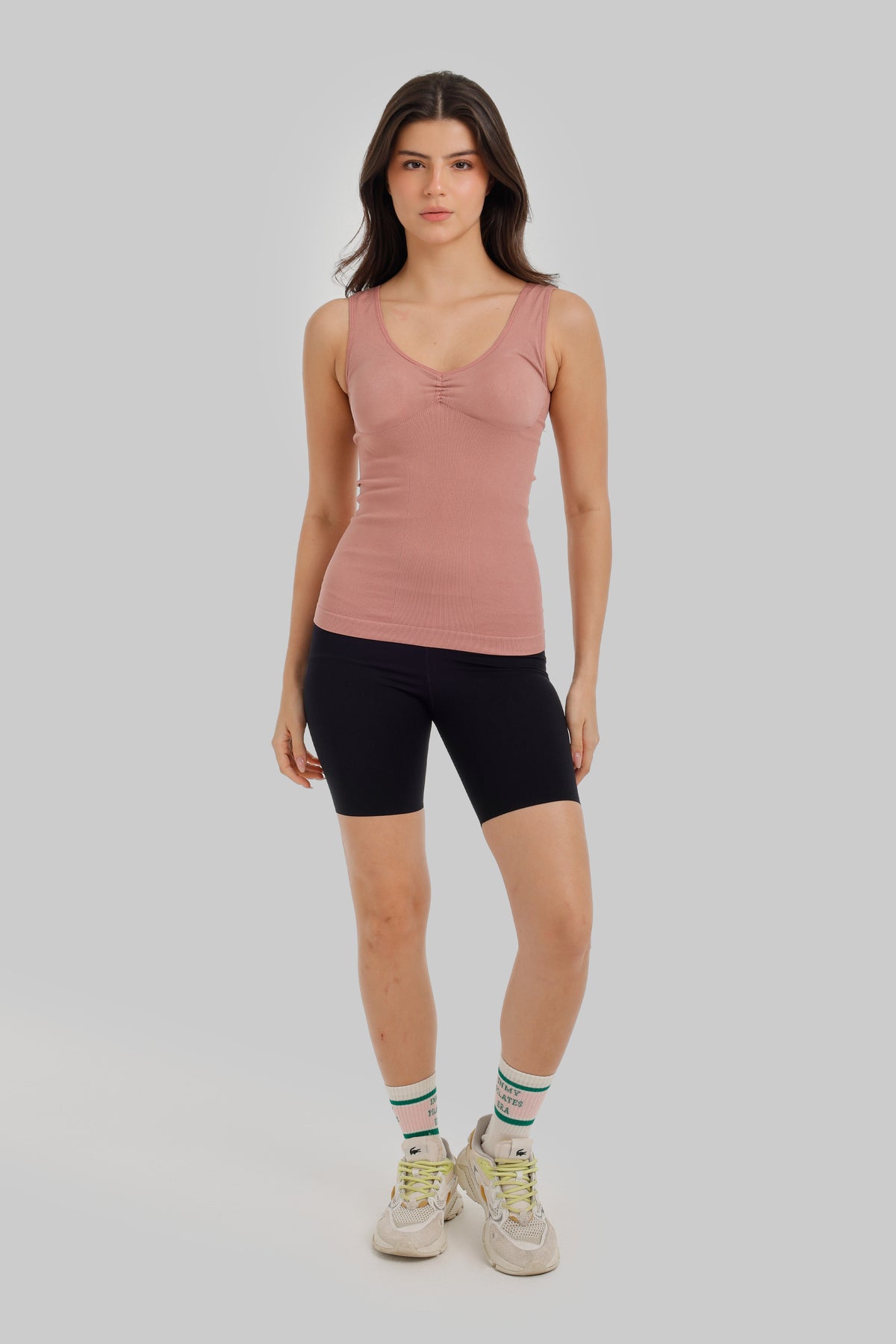 Ruched V-Neck Top