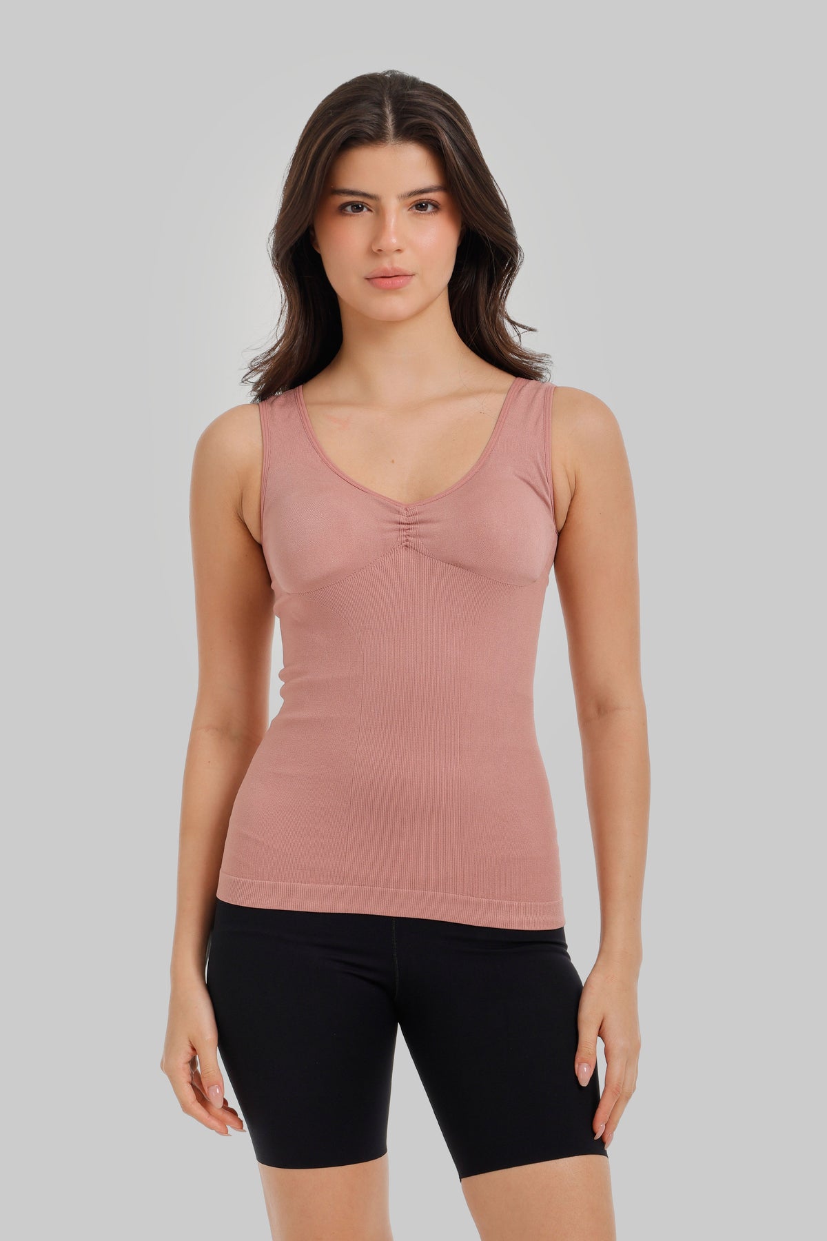 Ruched V-Neck Top