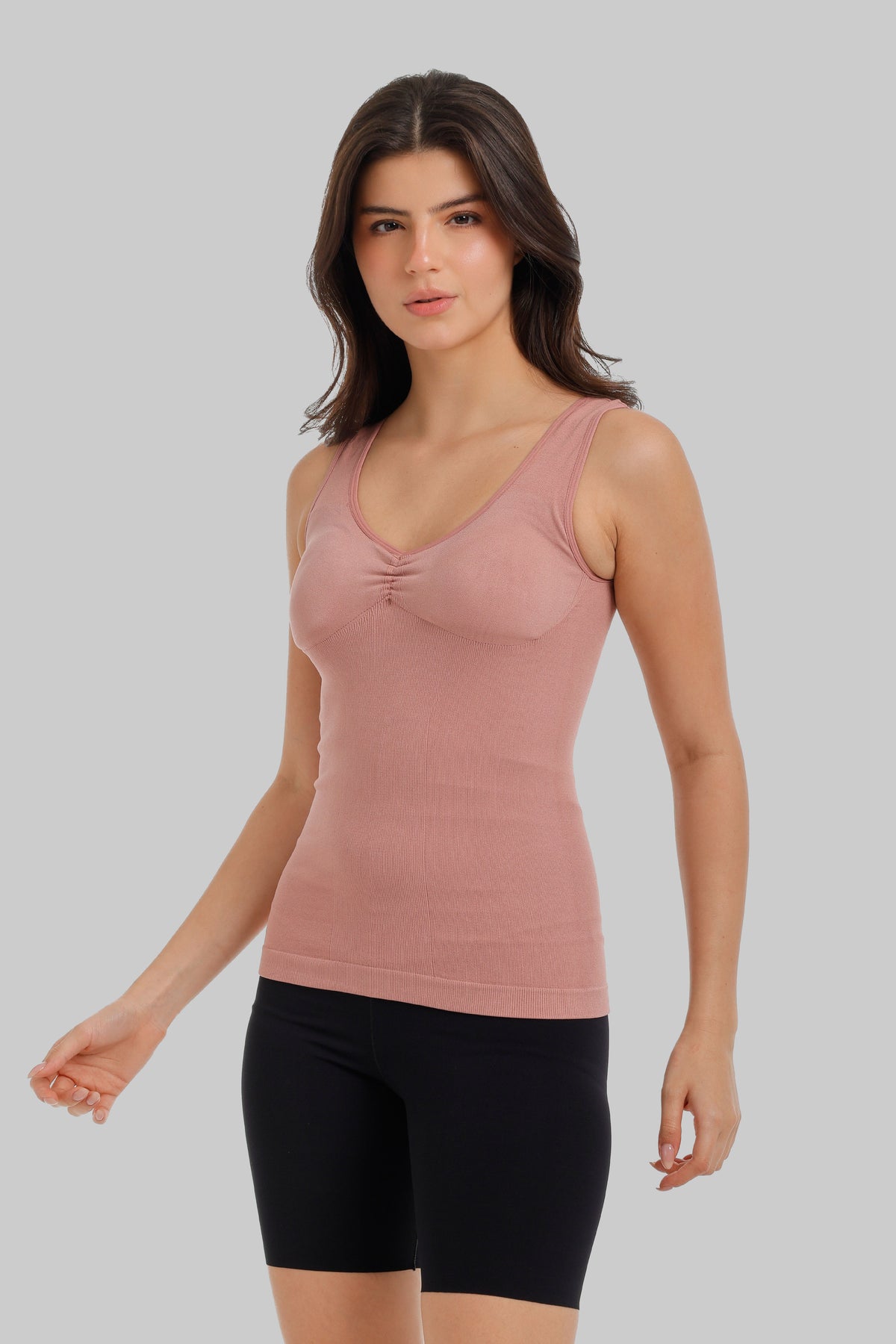 Ruched V-Neck Top