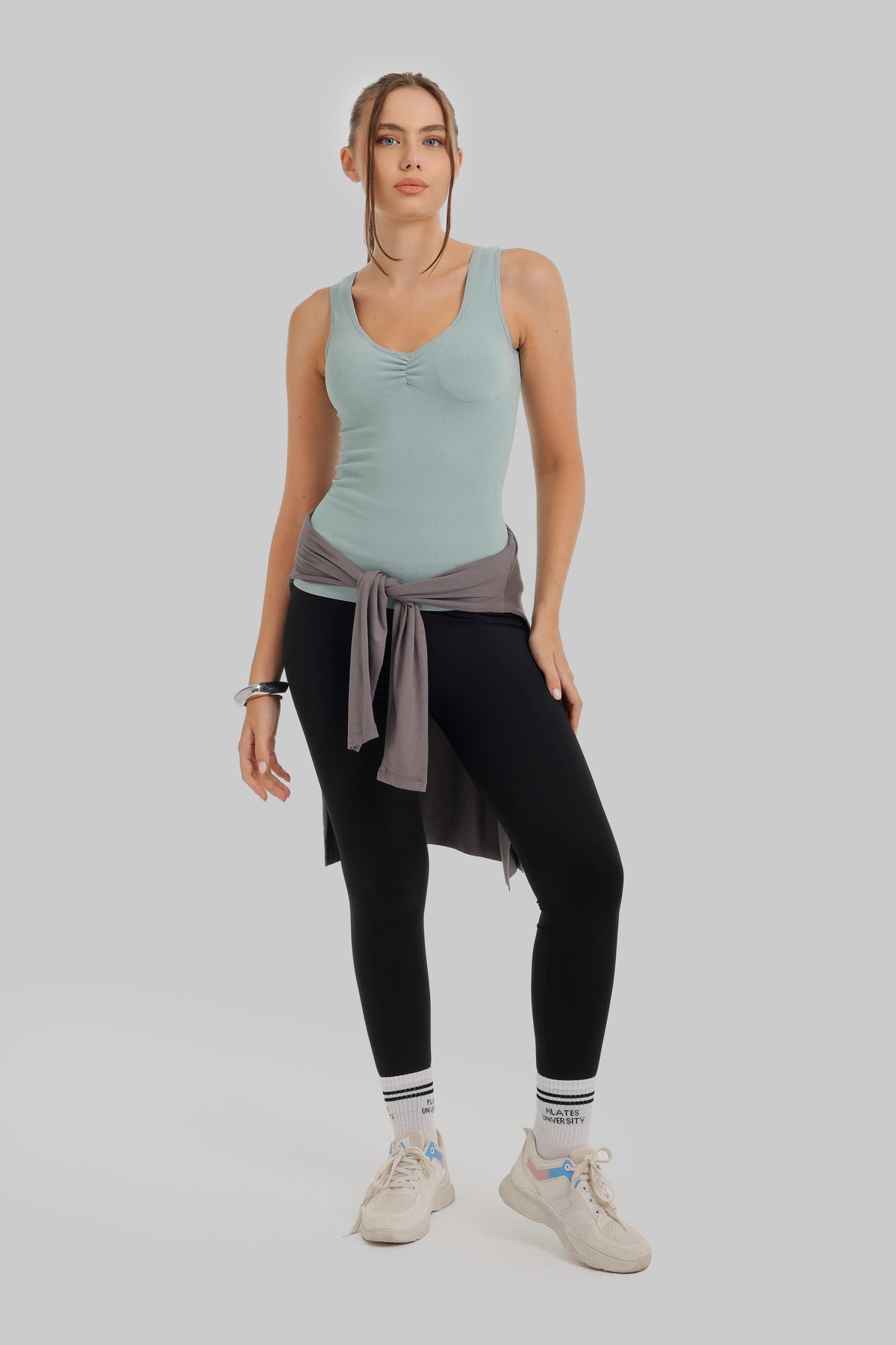 Ruched V-Neck Top