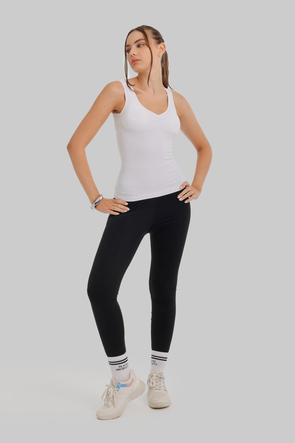 Ruched V-Neck Top