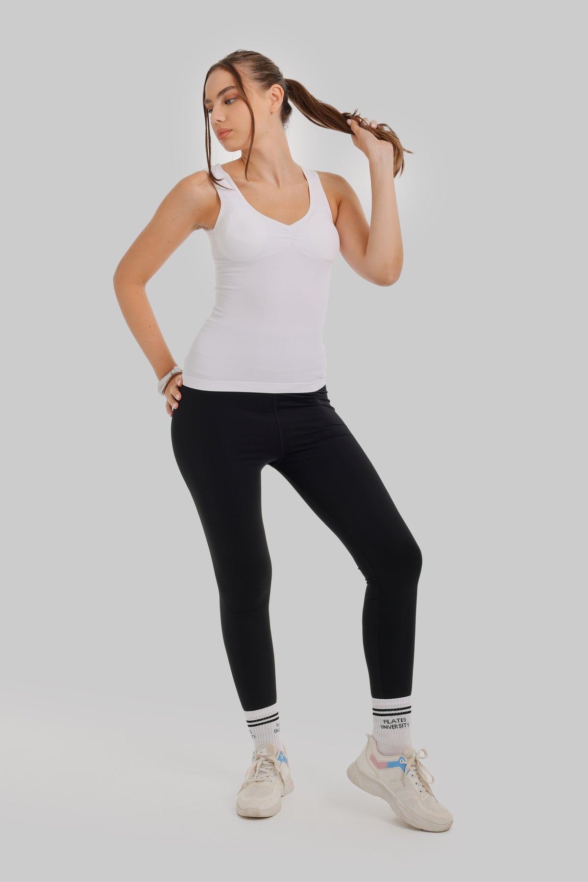 Ruched V-Neck Top