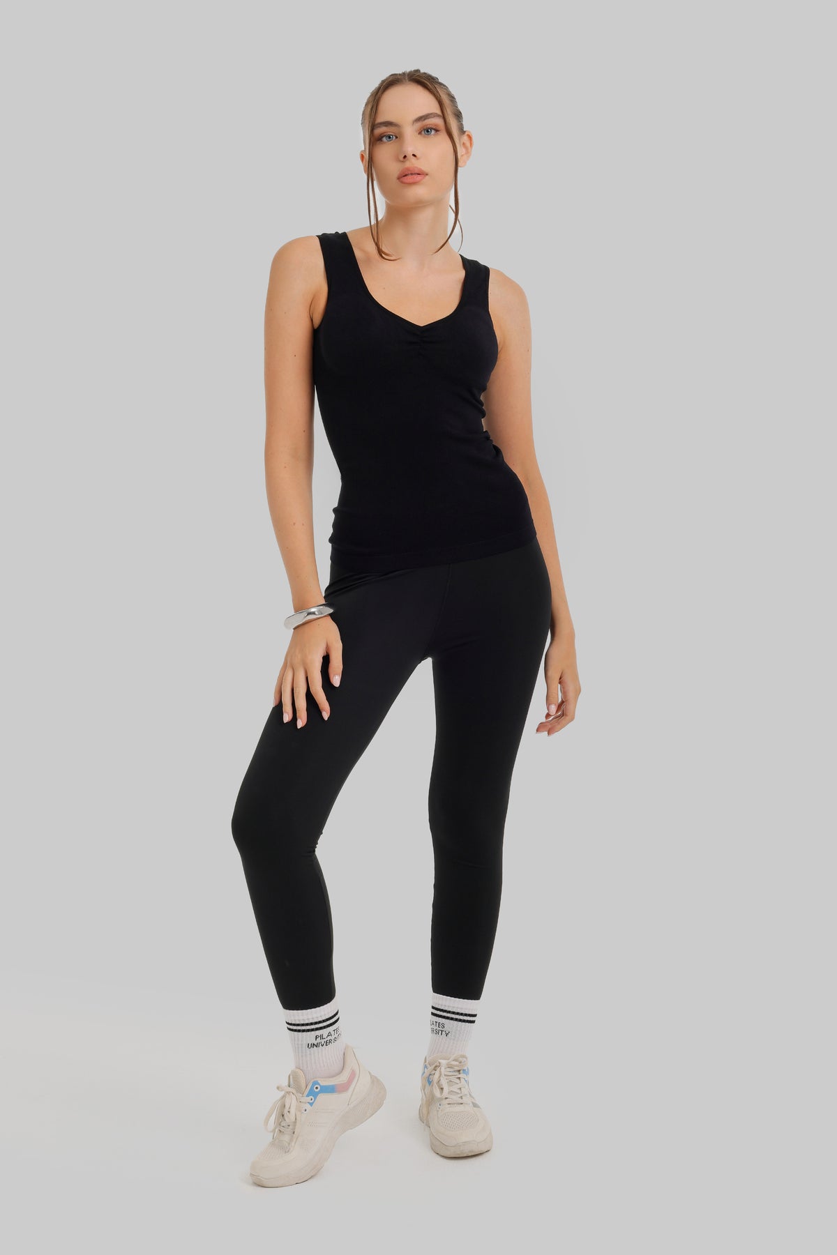 Ruched V-Neck Top