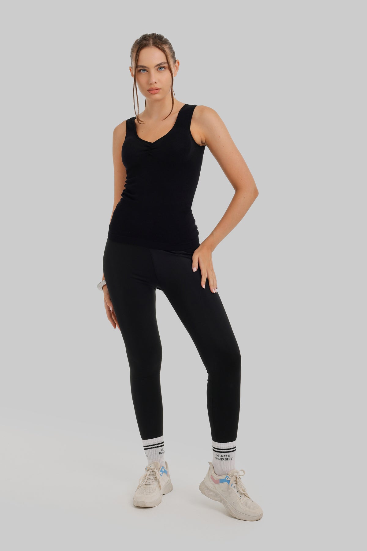 Ruched V-Neck Top