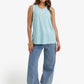 Sleeveless Crew Neck Top