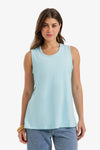 Sleeveless Crew Neck Top