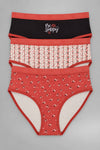 Pack of 3 Colored Brief Panties