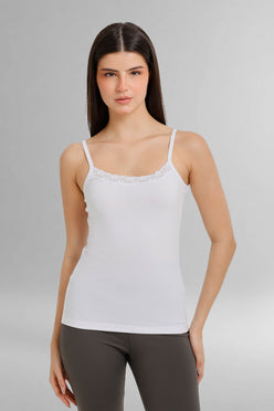 Lace-Neck Cami Top