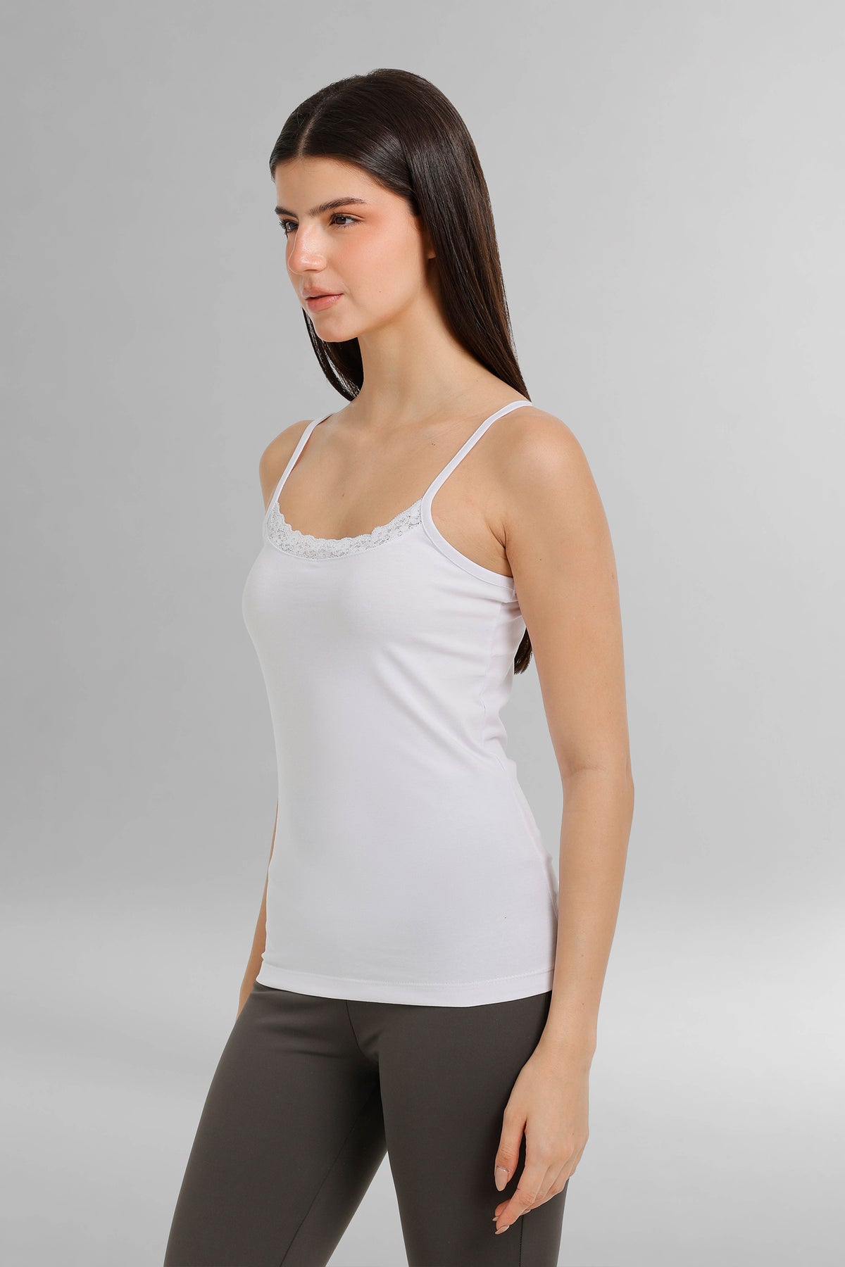 Lace-Neck Cami Top