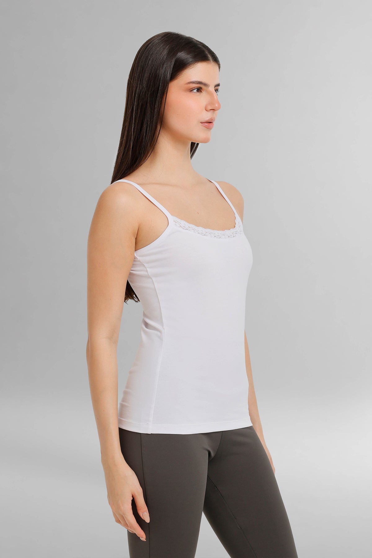 Lace-Neck Cami Top