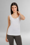 Lace Trimmed Tank Top