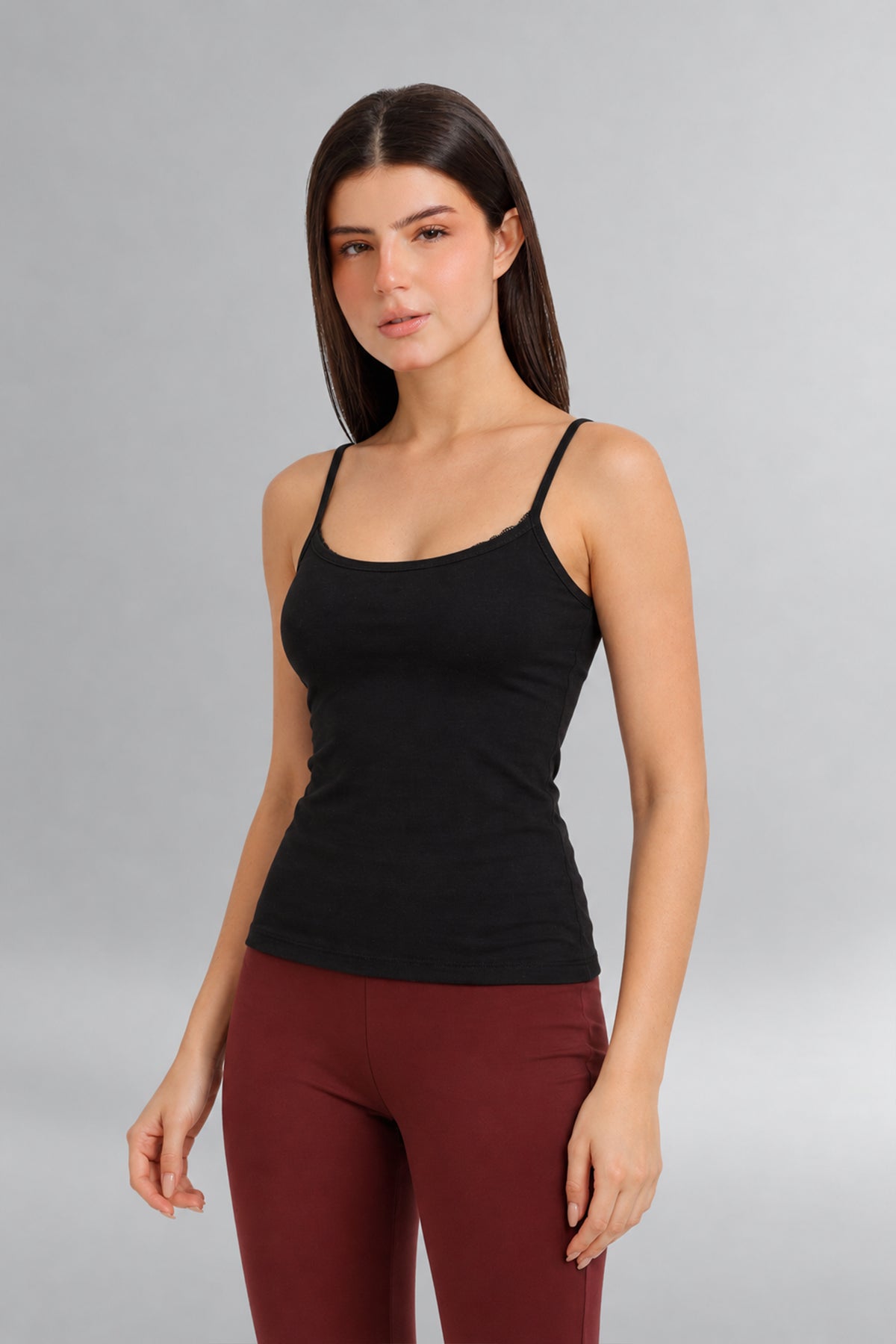Lace-Neck Cami Top