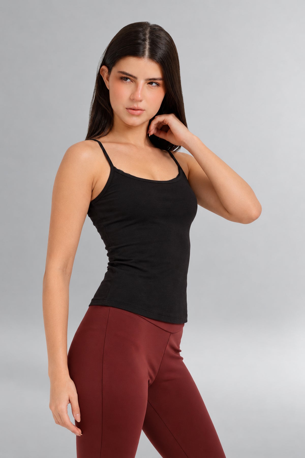 Lace-Neck Cami Top