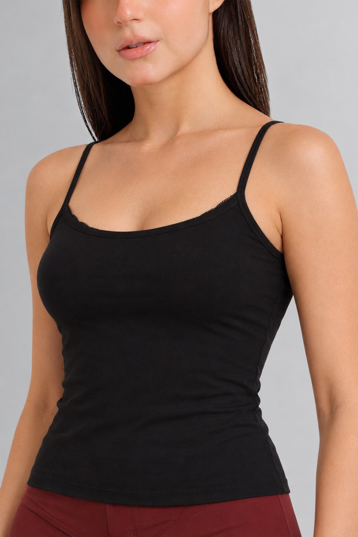 Lace-Neck Cami Top