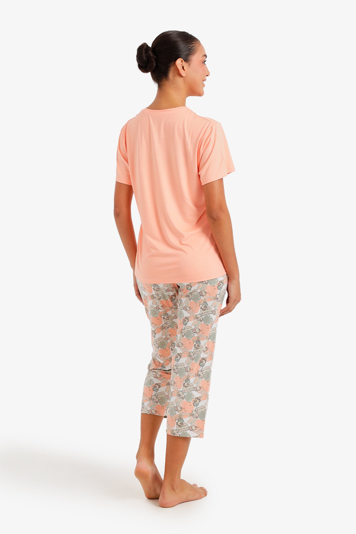 Graphic Capri Pyjama Set