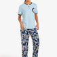 Floral Henley Pyjama Set