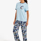 Floral Henley Pyjama Set