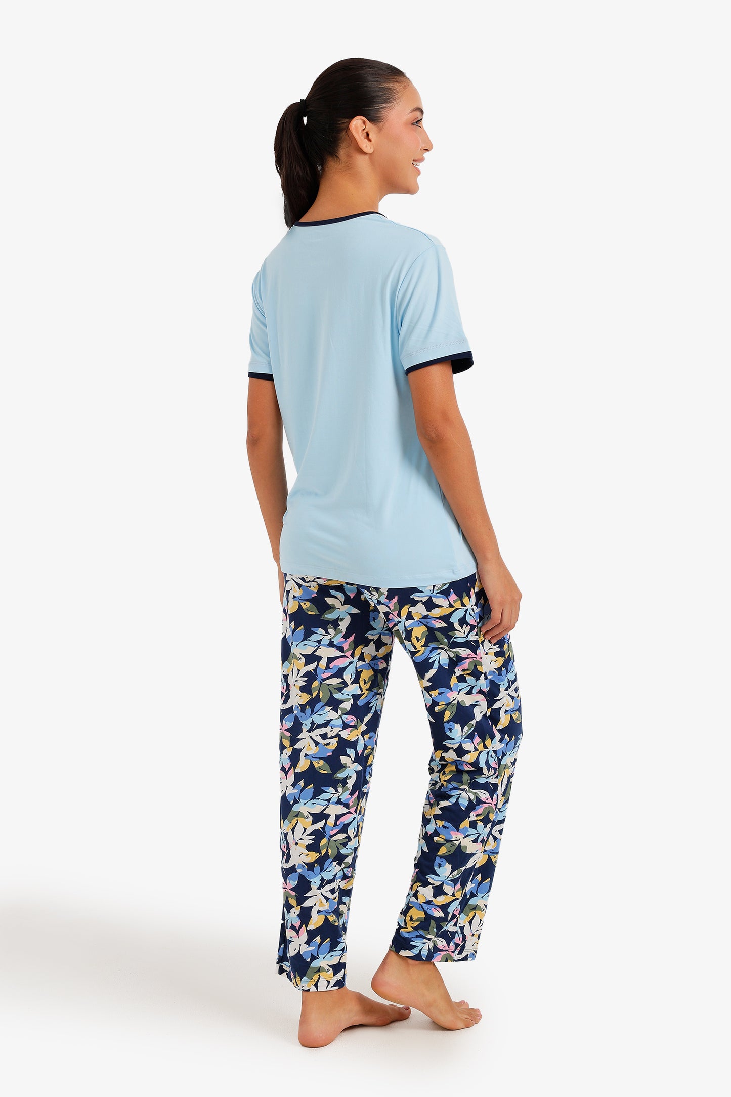 Floral Henley Pyjama Set