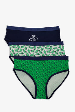 Pack of 3 Colored Brief Panties