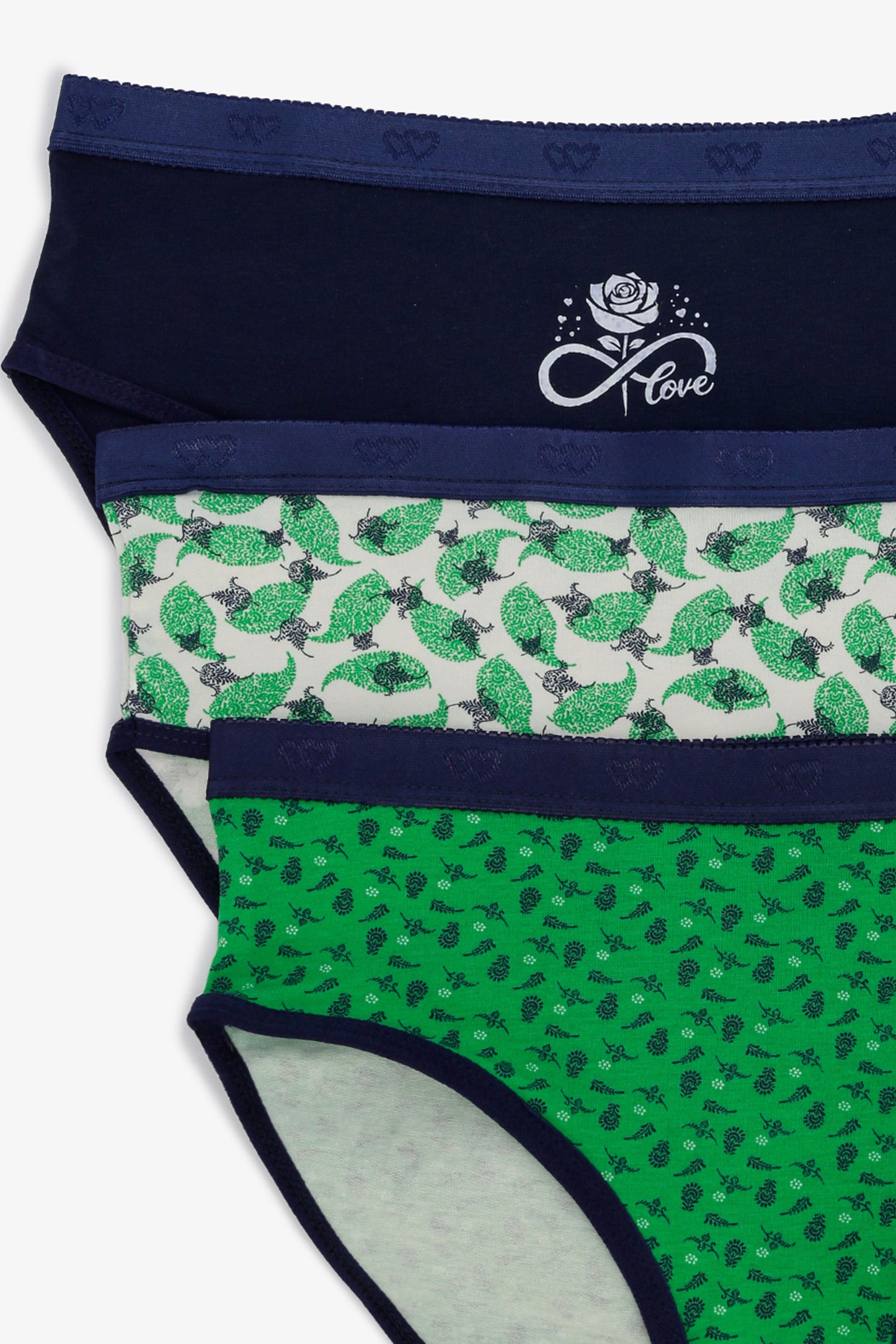 Pack of 3 Colored Brief Panties