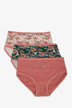 Pack of 3 Colored Brief Panties