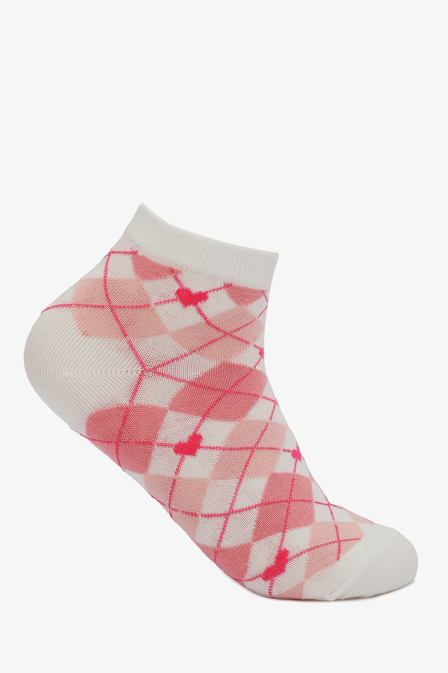 Heart High Ankle Socks - 2 Pairs