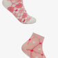 Heart High Ankle Socks - 2 Pairs