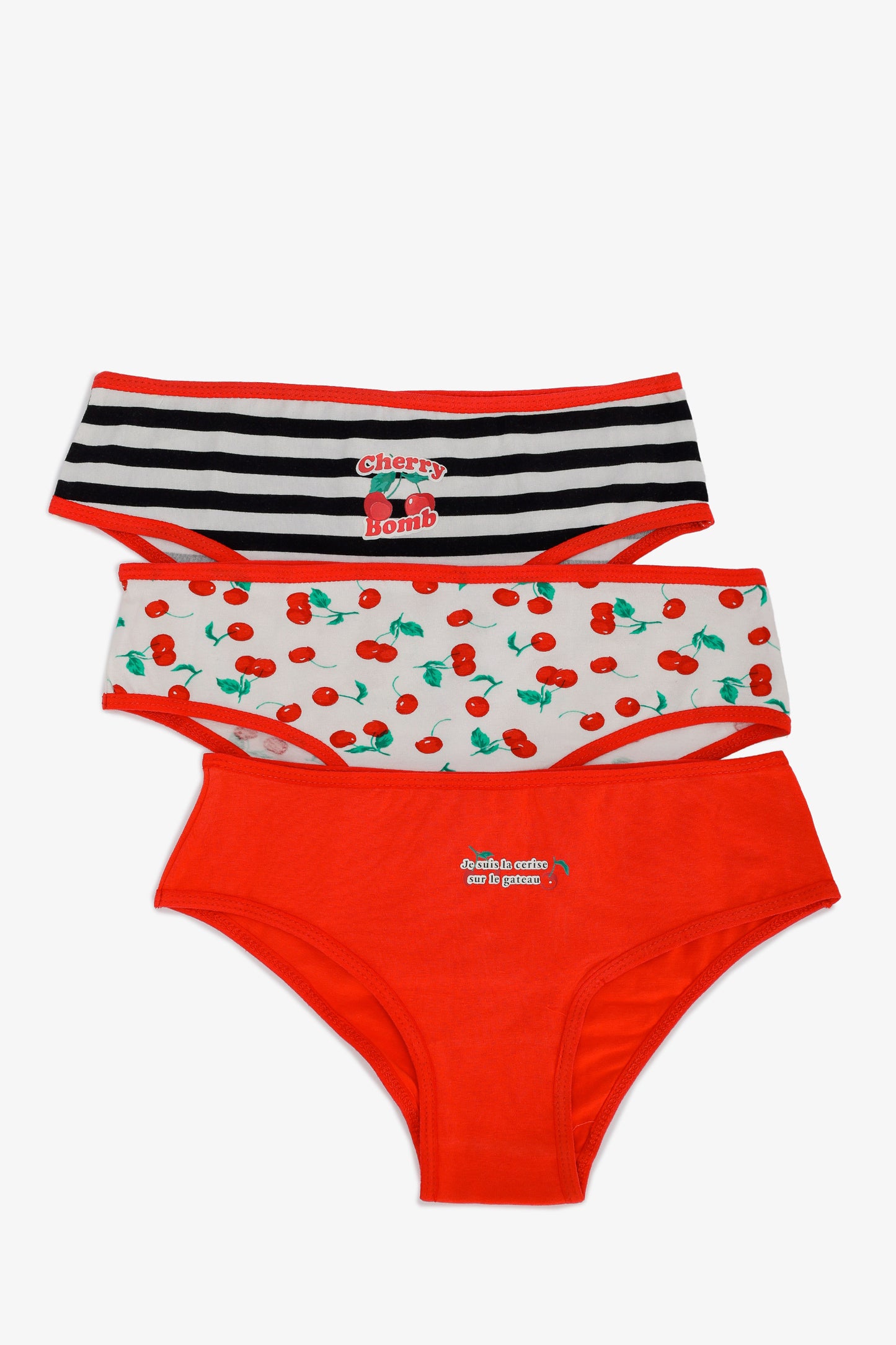 Pack of 3 Colored Bikini Panties