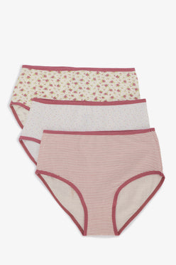 Pack of 3 Colored Brief Panties