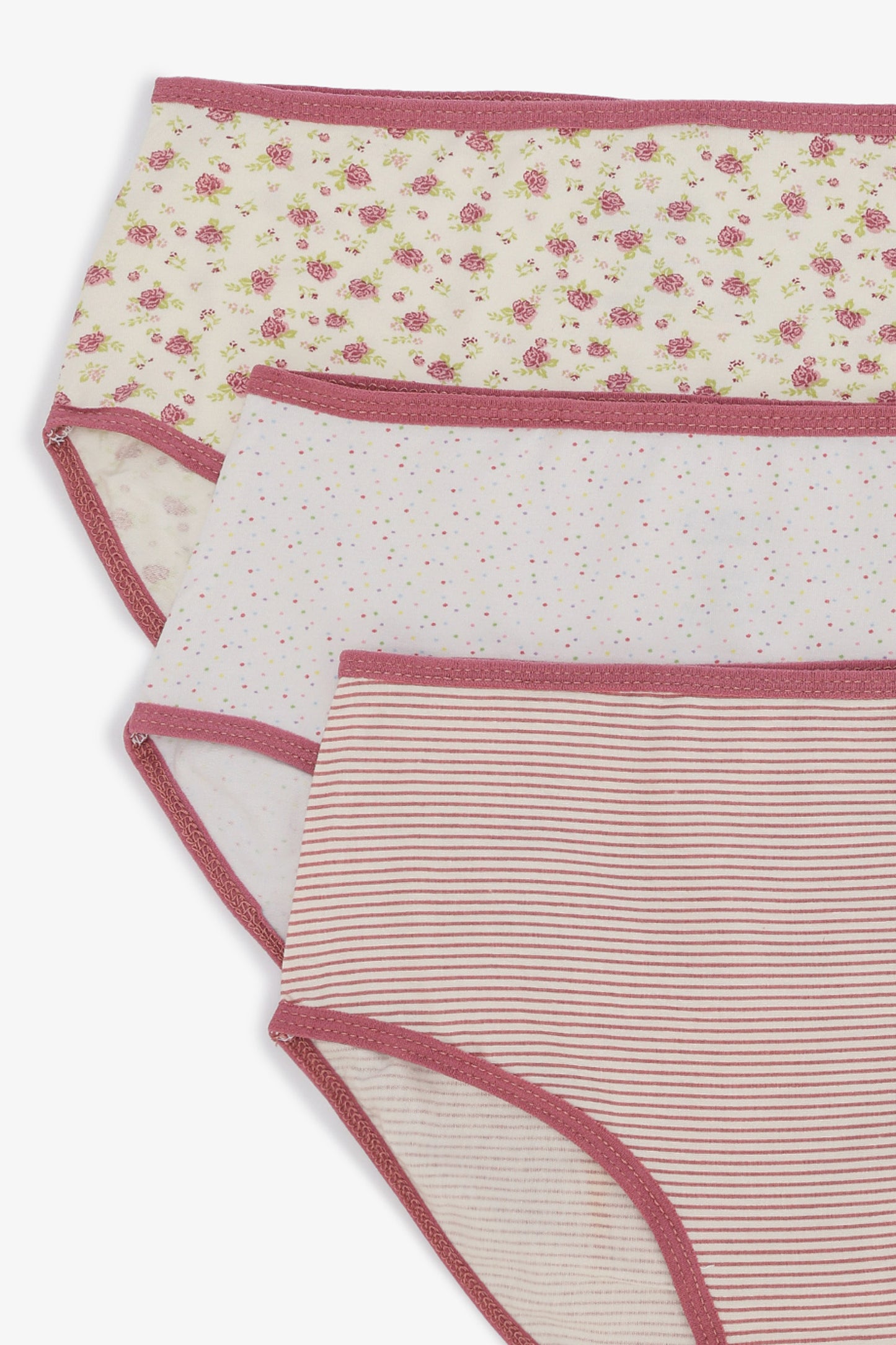 Pack of 3 Colored Brief Panties