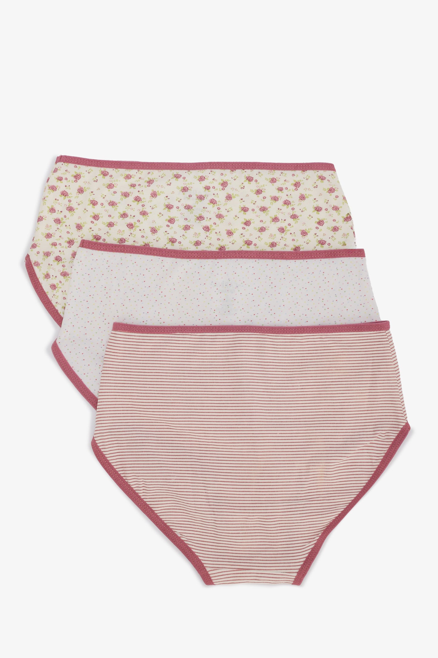 Pack of 3 Colored Brief Panties