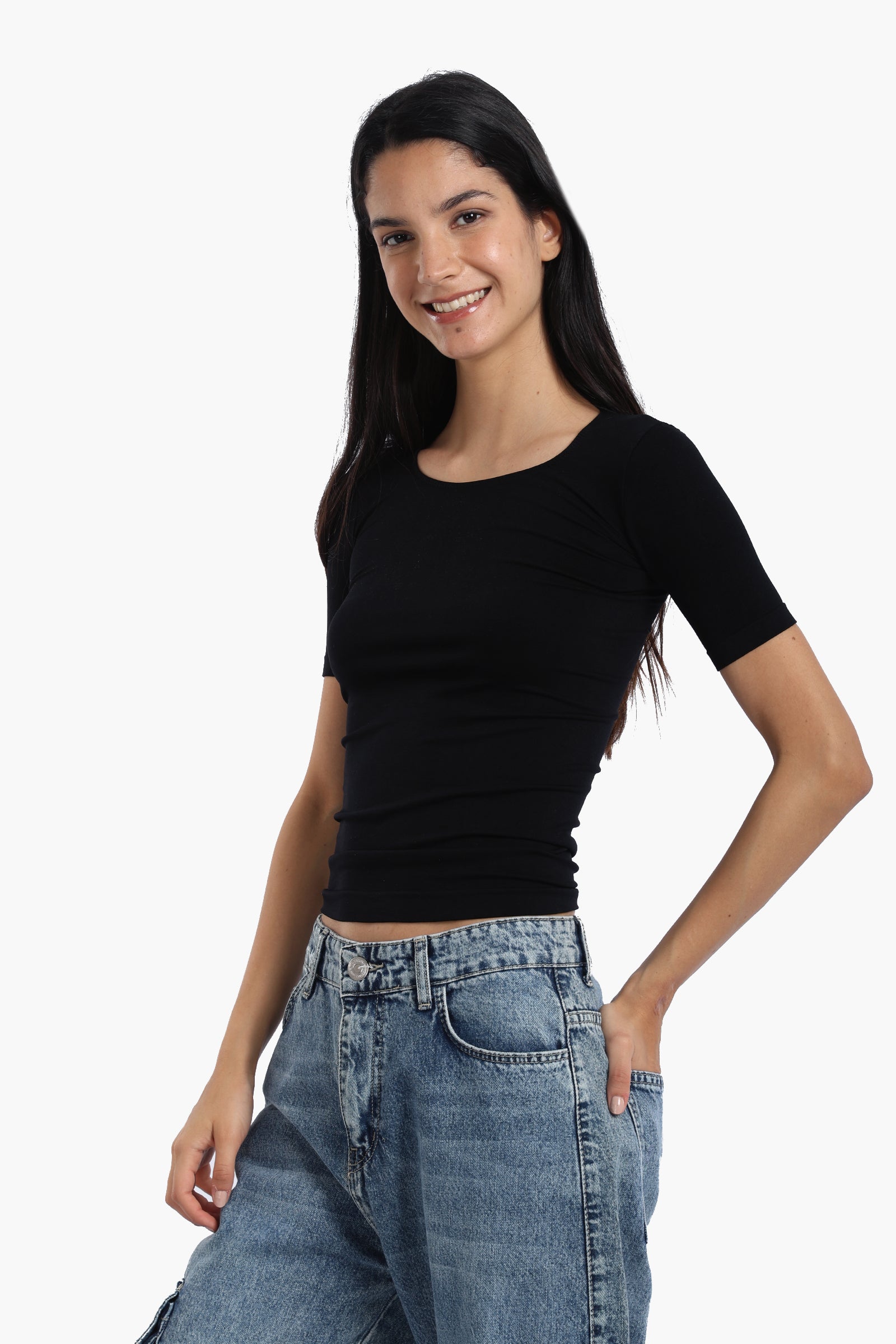Short Sleeve Basic Top