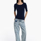 Short Sleeve Basic Top