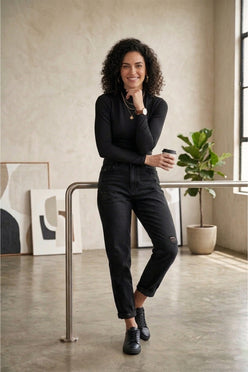 High Neck Slim Top