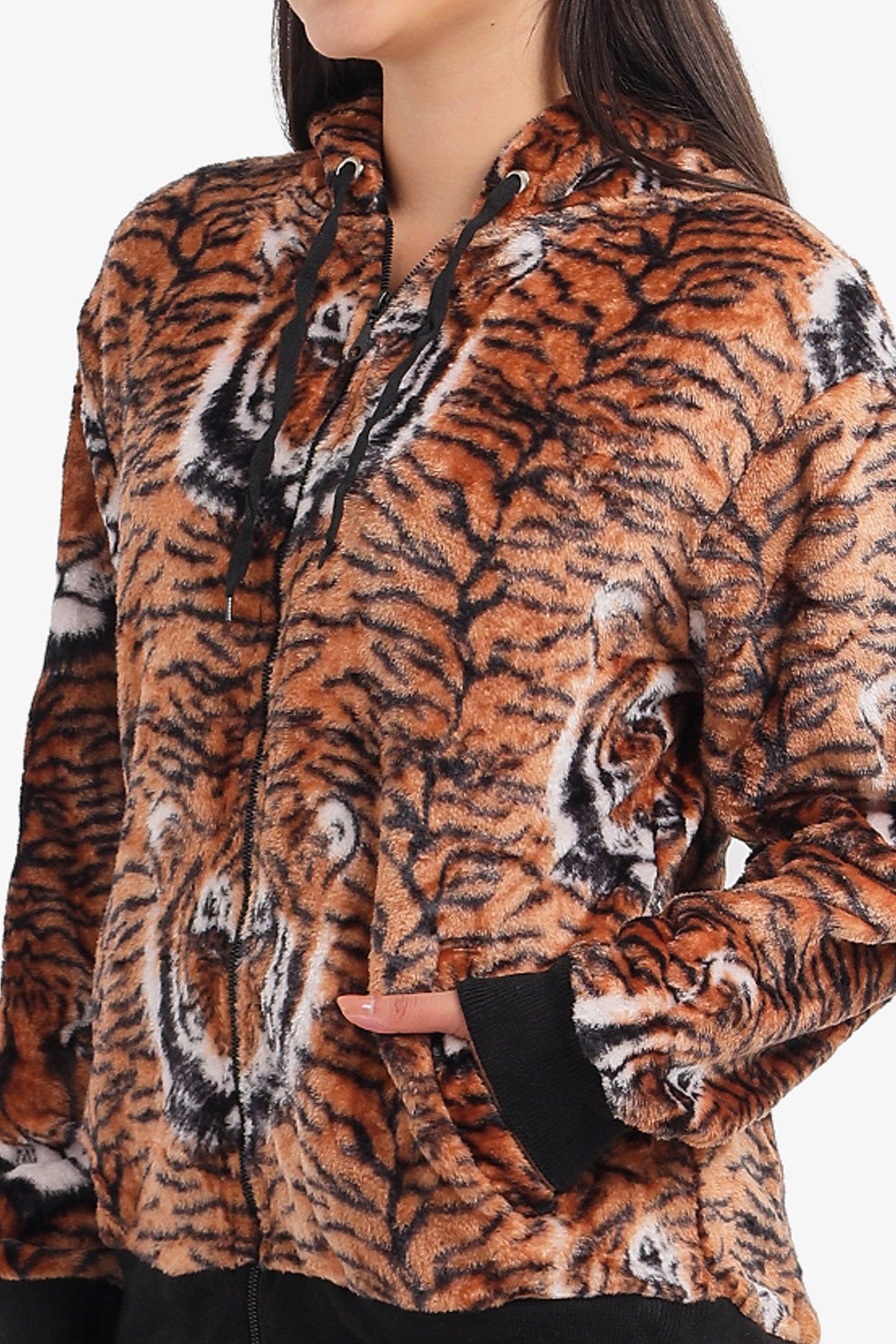 Tiger Print Velvet Pyjama Set