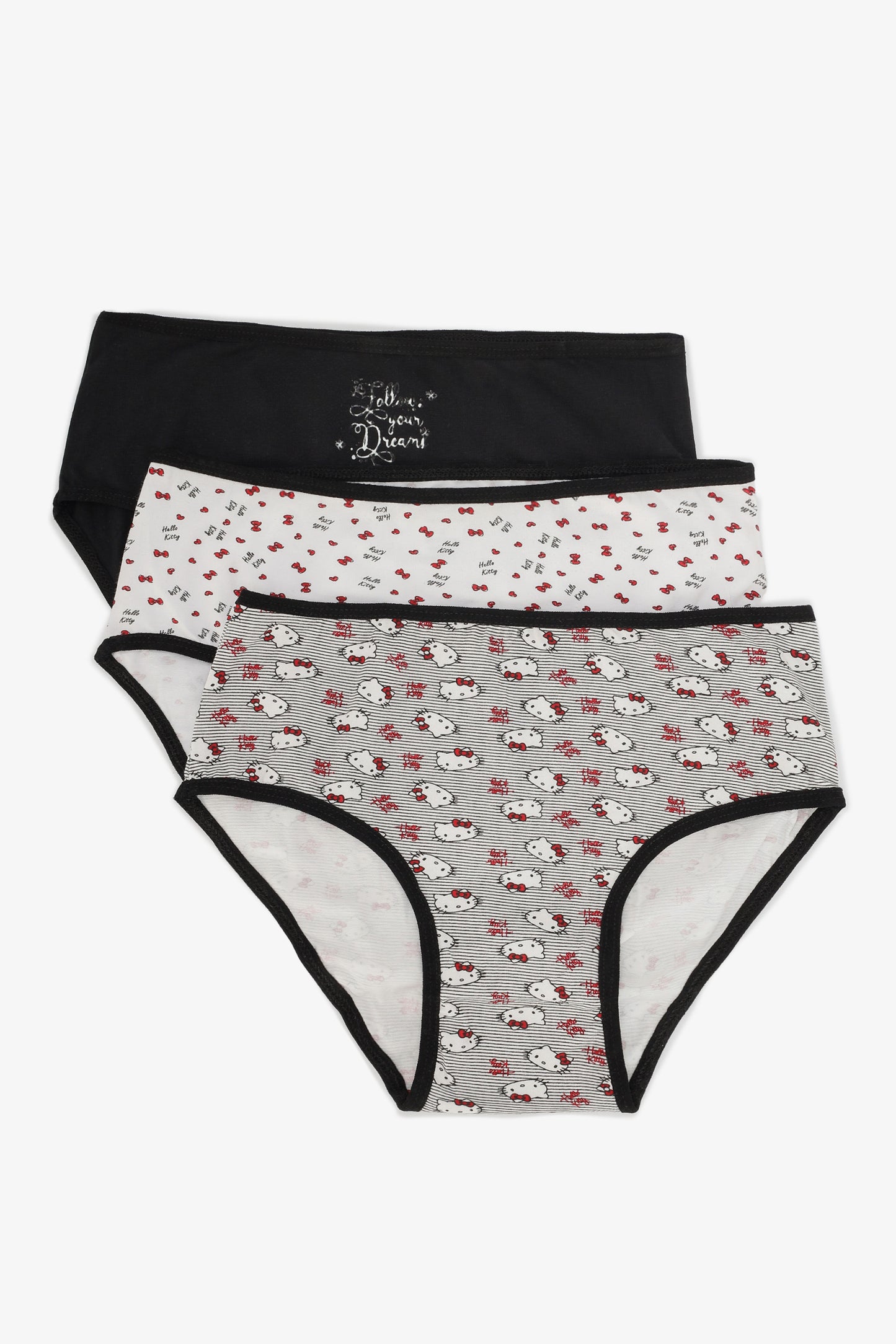 Pack of 3 Colored Brief Panties