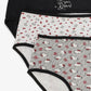 Pack of 3 Colored Brief Panties