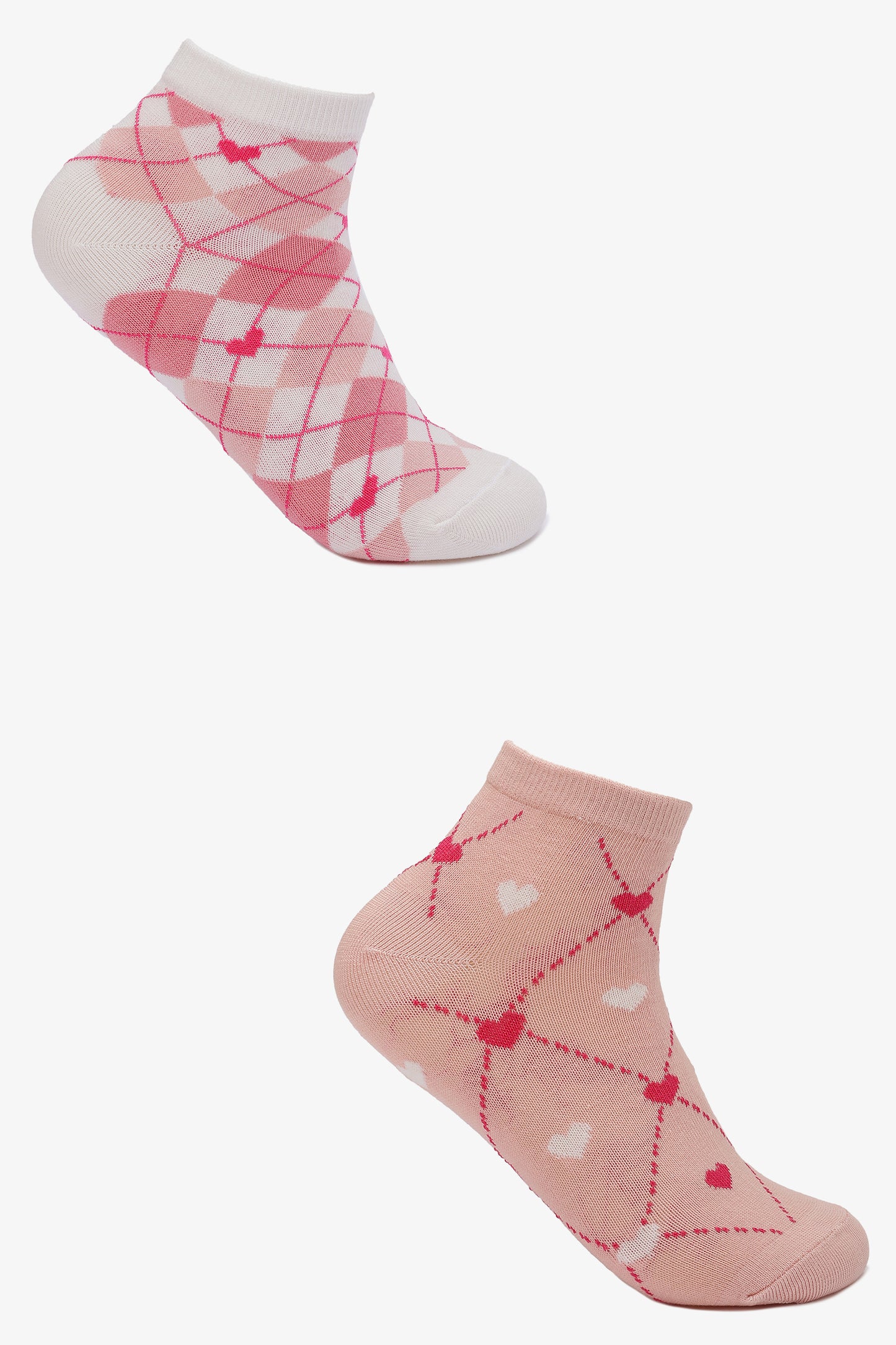 شرابات بطبعة قلوب – زوجين