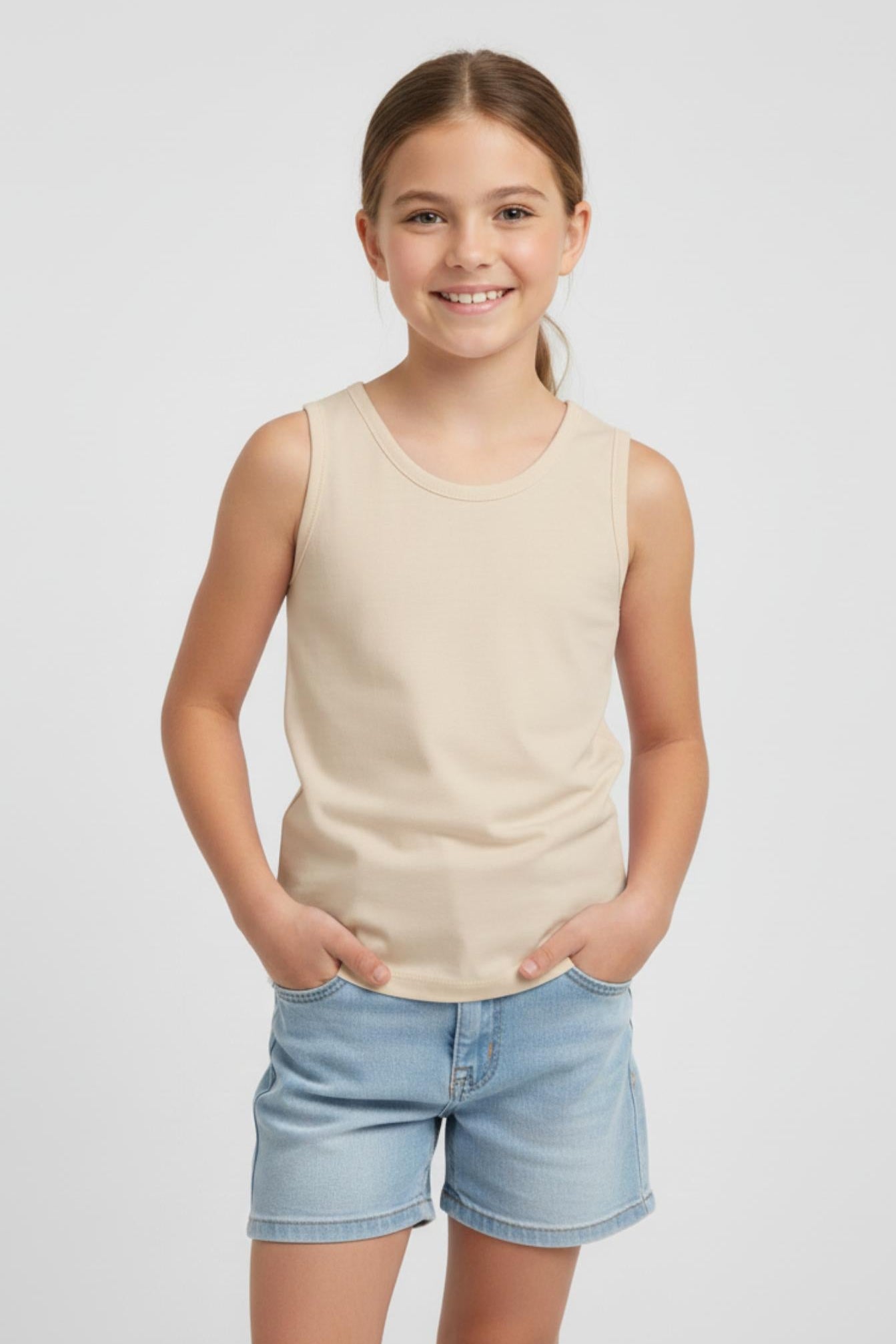 تانك توب جيرلي بدون أكمام