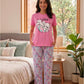 Round Neck Pyjama Set