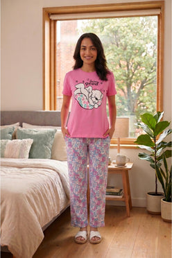 Round Neck Pyjama Set