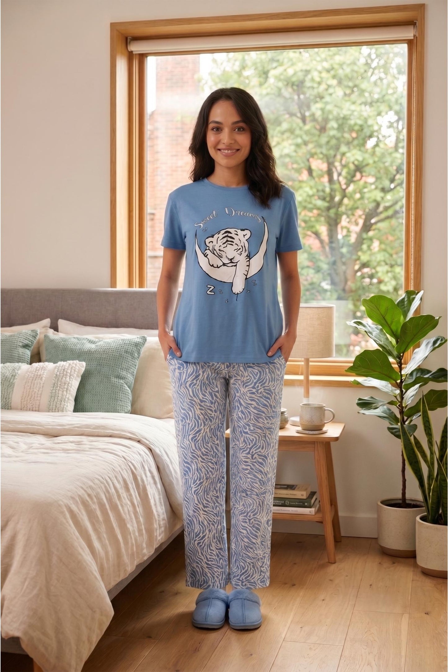 Printed Short Sleeve Pyjama Set