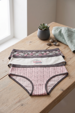 Pack of 3 Colored Brief Panties