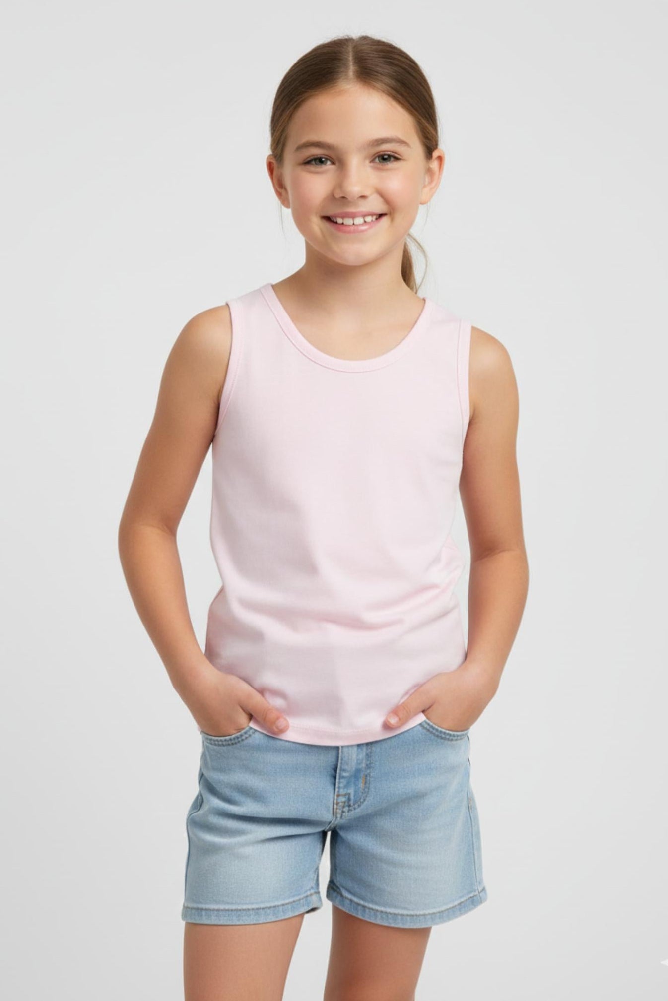 تانك توب جيرلي بدون أكمام