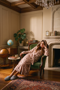Animal-Print Maxi Robe