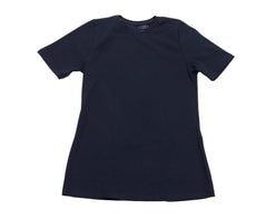 توب بياقة دائرية بقصة ضيقة