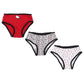 Pack of 3 Girly Brief Panties