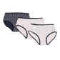Pack of 3 Colored Brief Panties