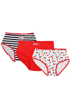 Pack of 3 Colored Brief Panties