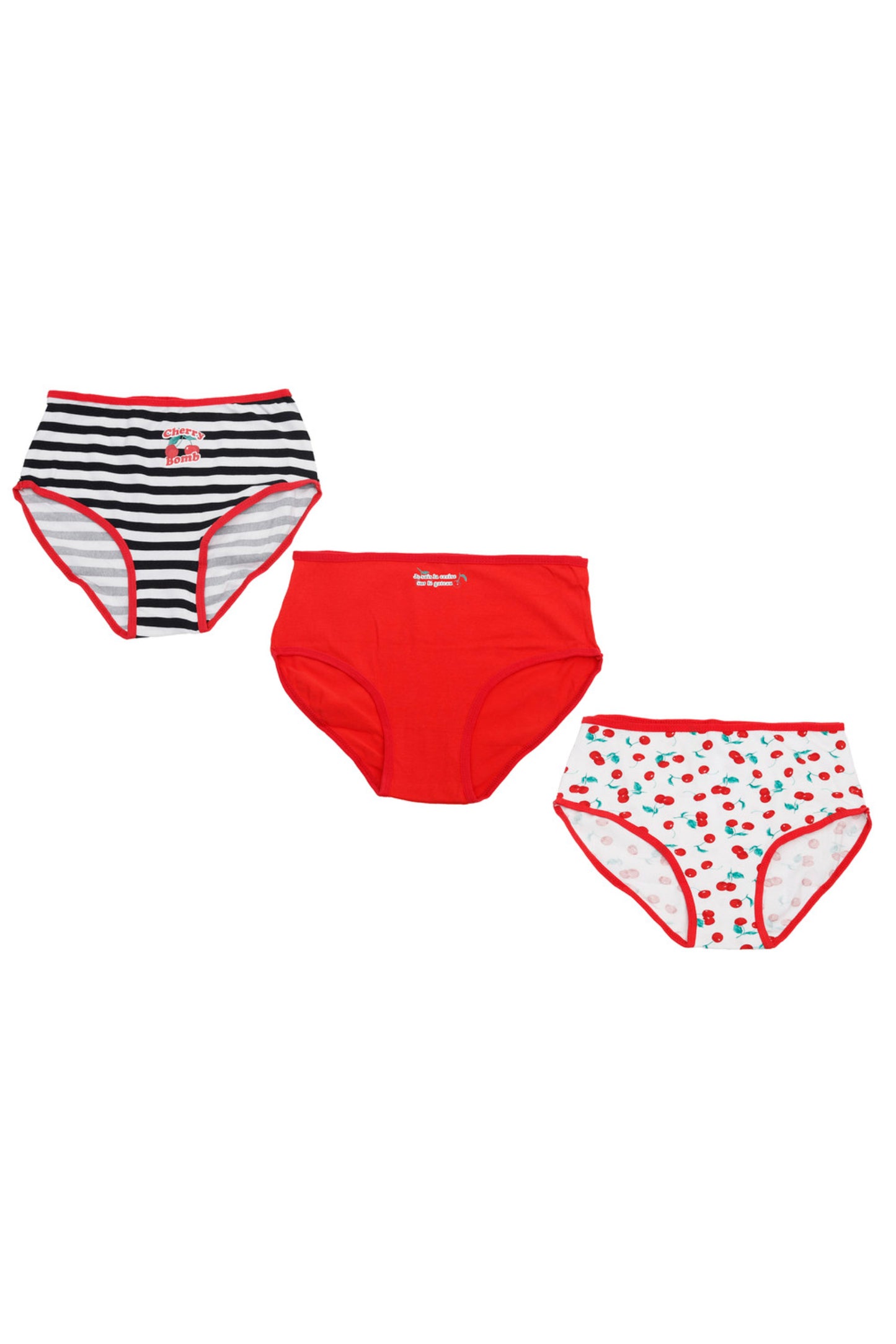 Pack of 3 Colored Brief Panties